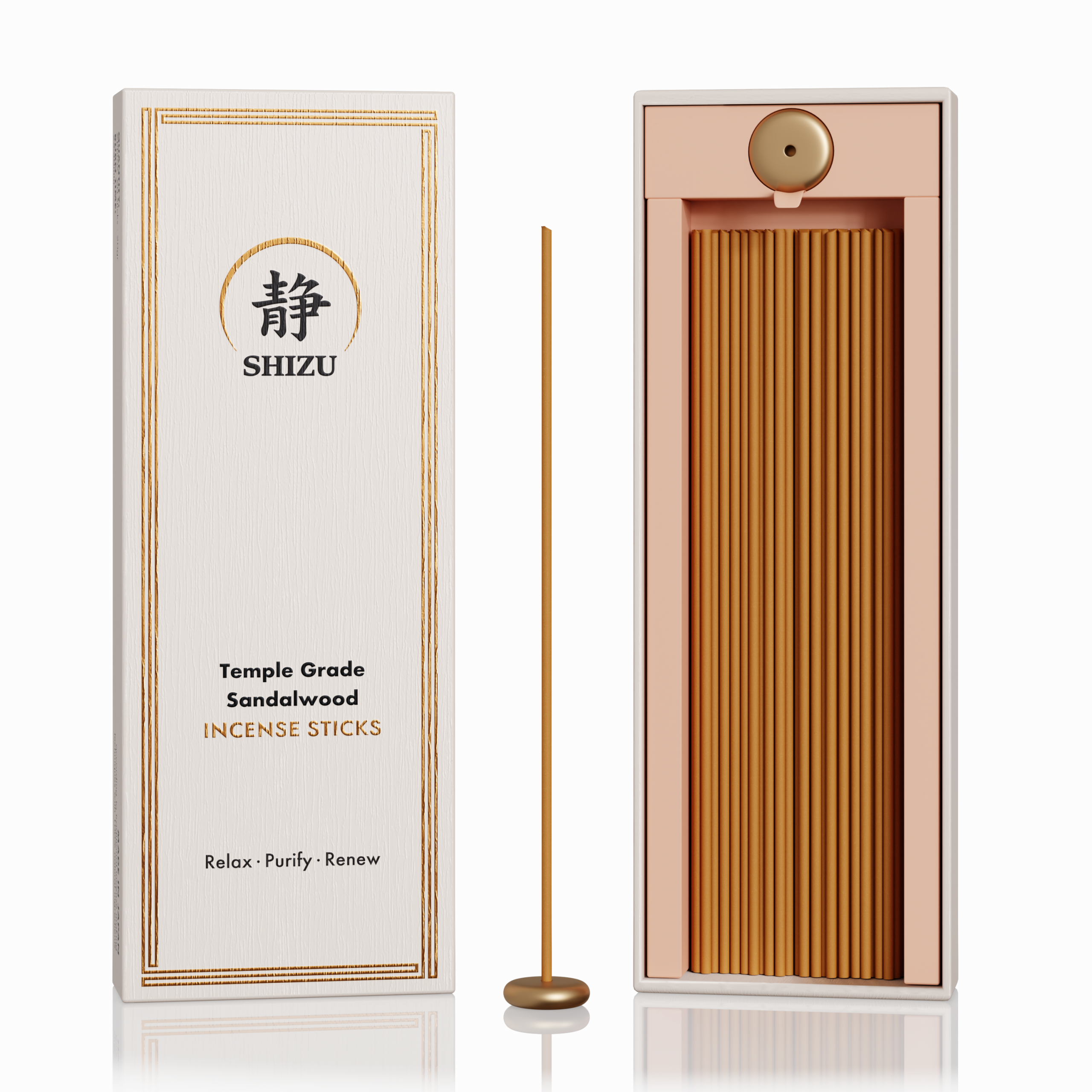 Temple Grade Sandalwood Incense Sticks - Japanese Incense Gift Set - Image 2